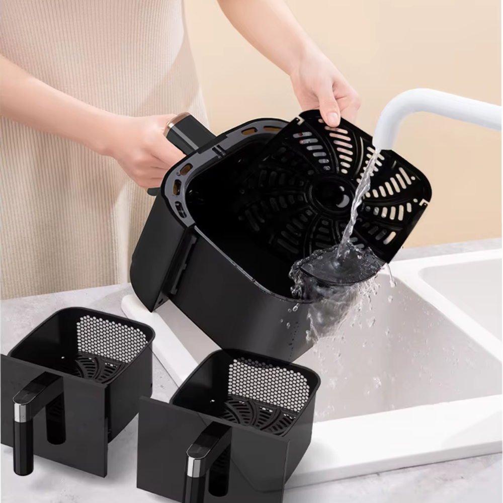 Friteuse Air Fryer Sans Huile 11L 1700W Double Bac Vertical Avec Fenêtre - Bergmann BAF 7004 – Image 5