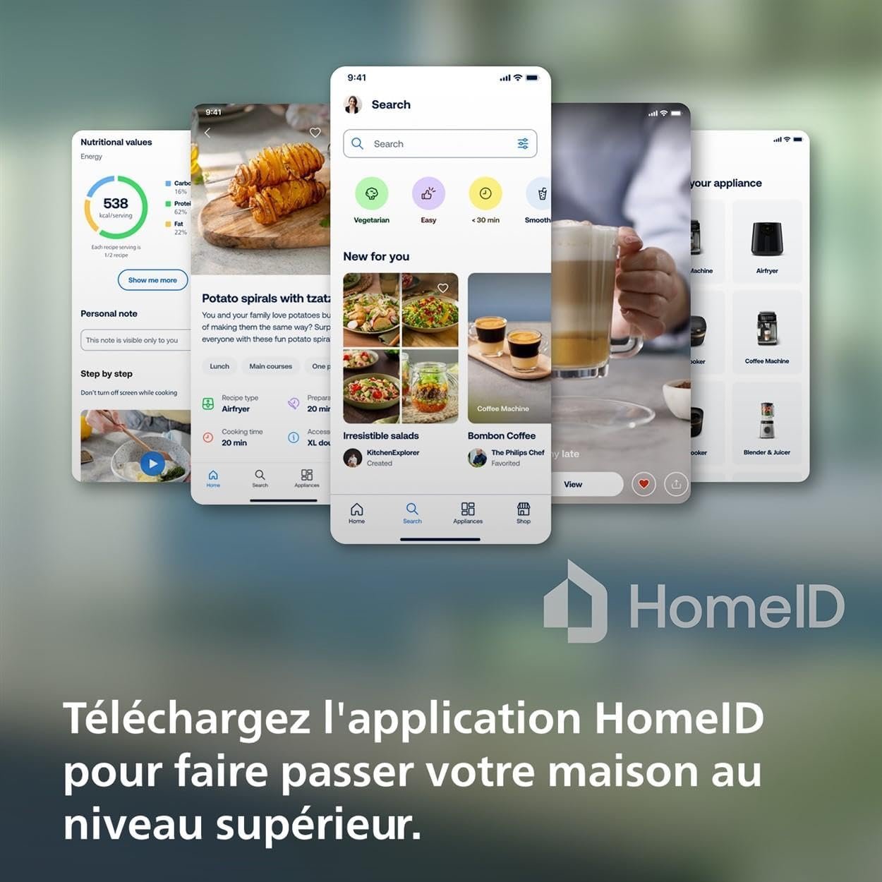 Friteuse Air Fryer sans huile 4.1L 1400W Avec 12 Modes Et 7 Programmes De Cuisson Philips Essential HD9200 – Image 8