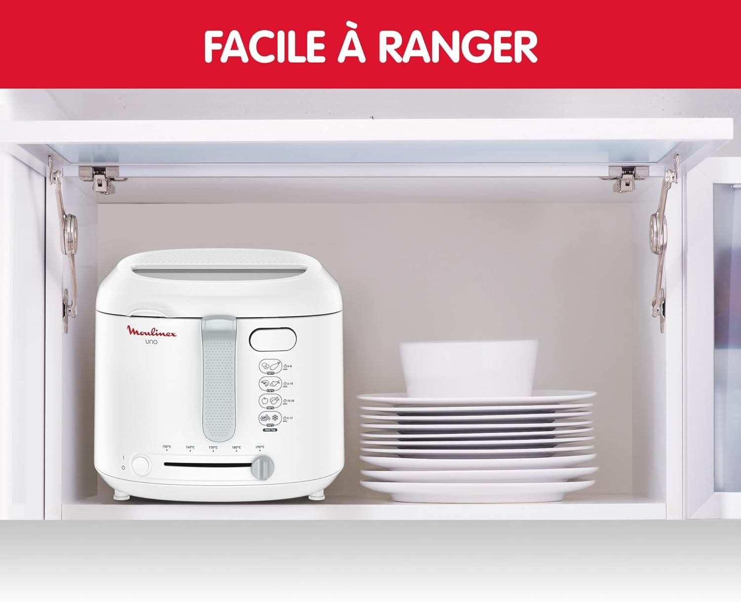 Friteuse Électrique a huile 1.8L 1470W 1KG Moulinex UNO AF203110 – Image 6