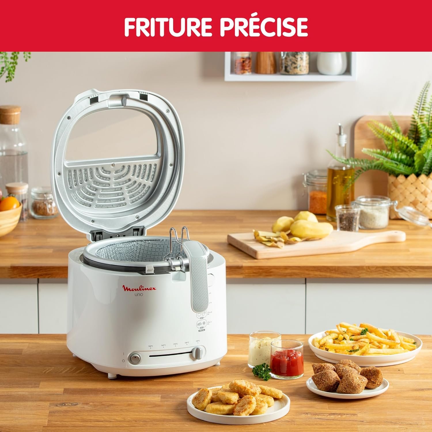 Friteuse Électrique a huile 1.8L 1470W 1KG Moulinex UNO AF203110 – Image 4