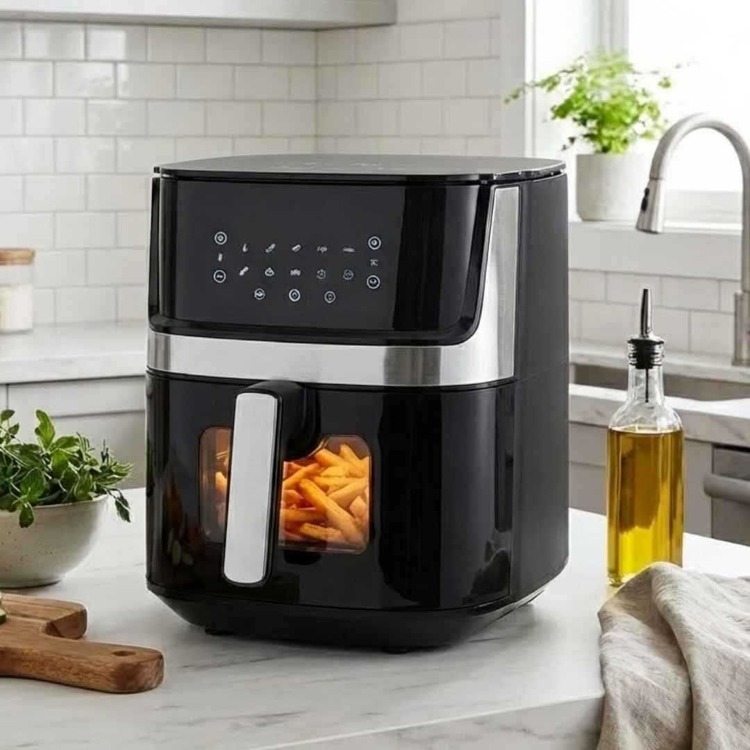 Friteuse Air Fryer Sans Huile 6.5L 1700W Avec Fenêtre -Bergmann BAF 8600 – Image 2