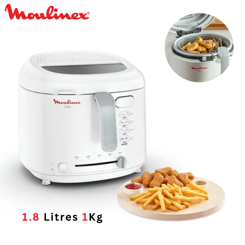 Friteuse Électrique a huile 1.8L 1470W 1KG Moulinex UNO AF203110