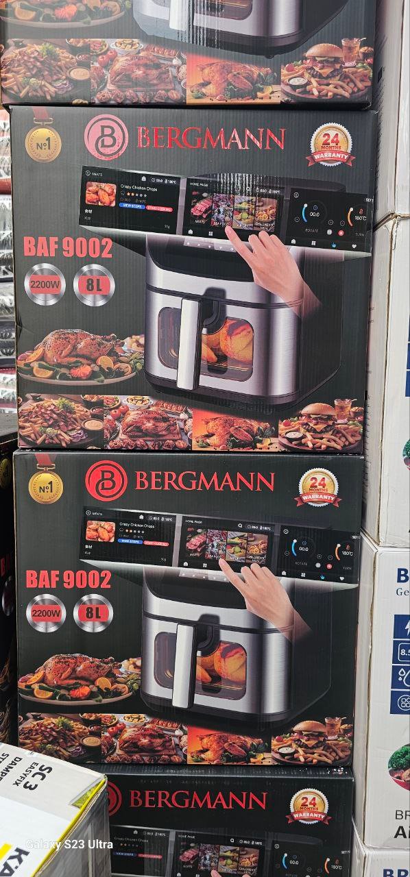 Friteuse Air Fryer Sans Huile 8L 2200W Double Resistance Façade En Inox - BAF 9002 – Image 9