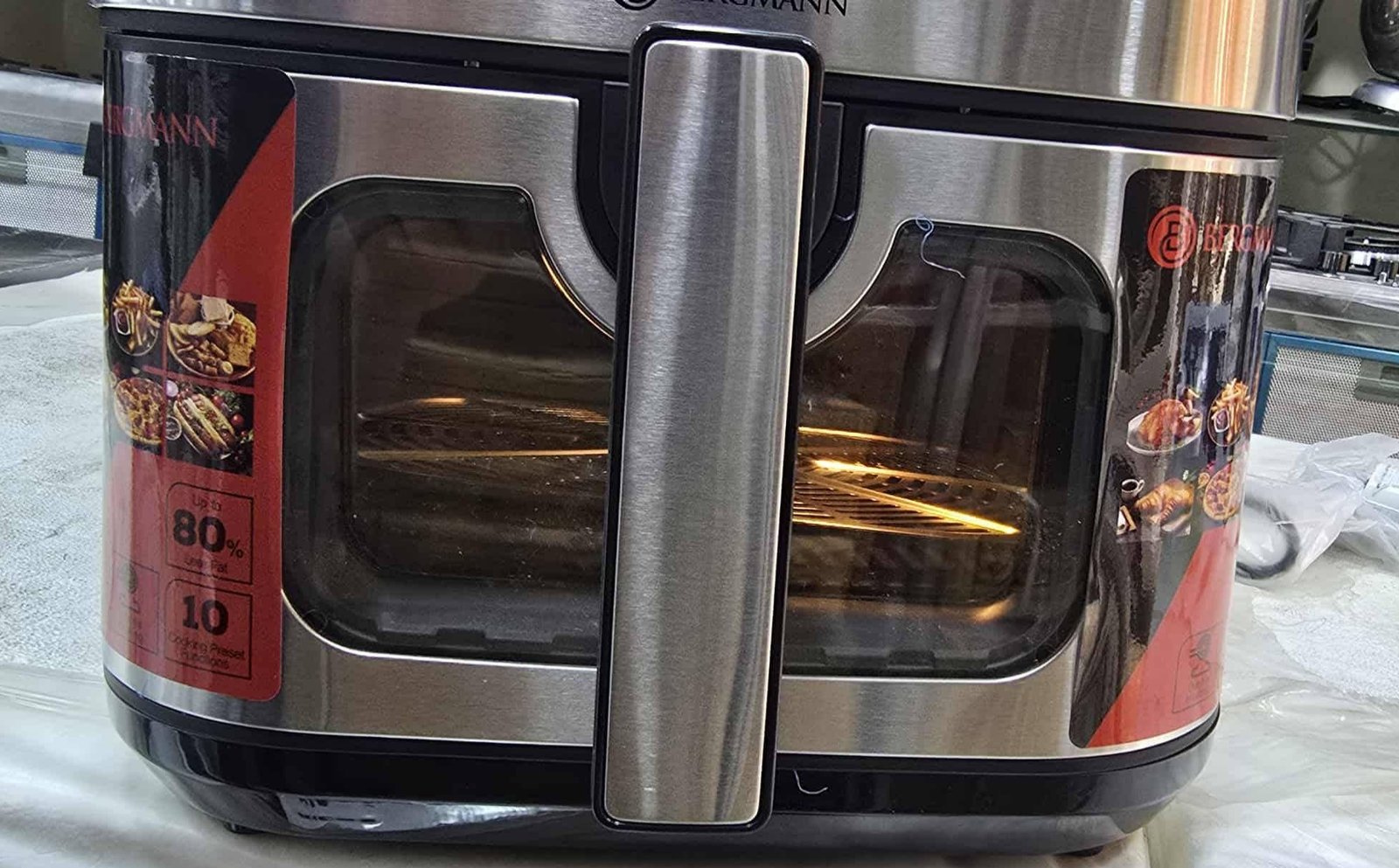 Friteuse Air Fryer Sans Huile 8L 2200W Double Resistance Façade En Inox - BAF 9002 – Image 7