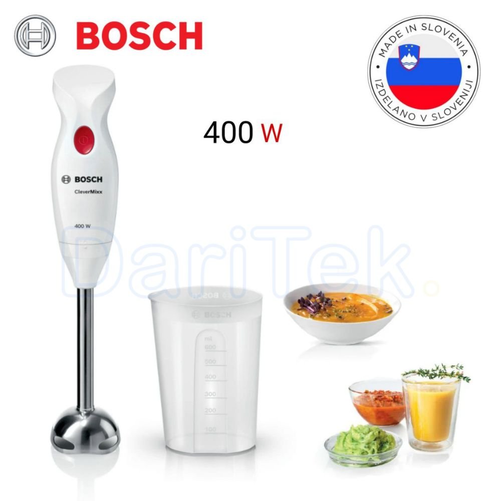 Bras Mixeur Plongeant 400W Inox 4 lames BOSCH CleverMixx MSM24100 - Made In Slovenia