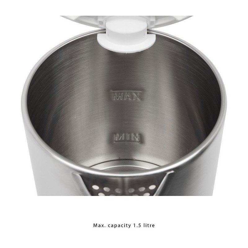 Bouilloire Électrique Sans Fil En Inox 2200W 1.5L - Clatronic WKS 3692 – Image 4