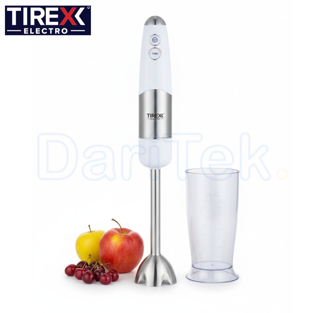 Bras Mixeur En Inox 1000 W 2 Vitesses avec Tasse 600 mL - Tirexx BRCN1200