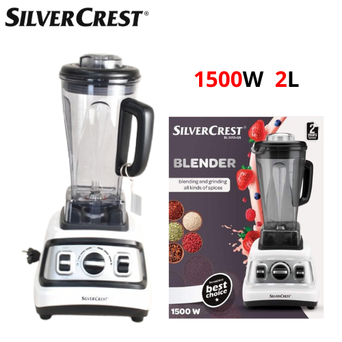 Blender Mixeur Electrique 2L 1500W 6 Lames - SilverCrest BL1015-GS