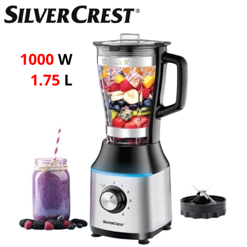 Blender Mixeur Electrique En Verre 1000 W 1.75 L - SilverCrest BL1049-GS