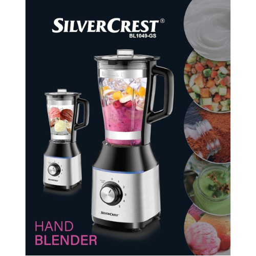 Blender Mixeur Electrique En Verre 1000 W 1.75 L - SilverCrest BL1049-GS – Image 3