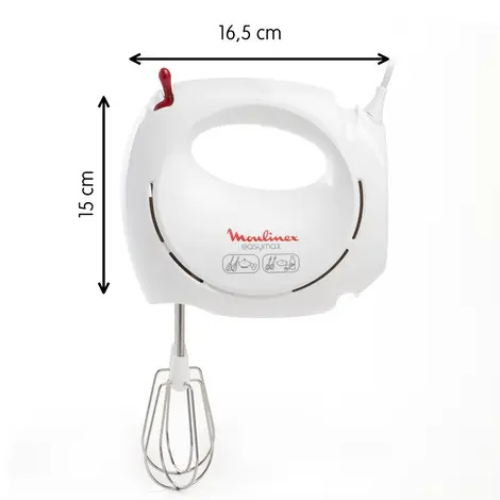 Batteur électrique 200W 5 vitesses - Moulinex Easymax HM2501B1 – Image 6