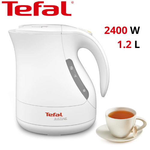 Bouilloire Electrique Sans Fil 2400W 1.2L Avec Filtre Anticalcaire Amovible - Tefal Justine BF512011