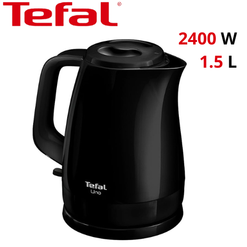 Bouilloire Electrique Sans Fil 2400W 1.5L  avec Filtre Anticalcaire Amovible - Tefal Uno KO1508