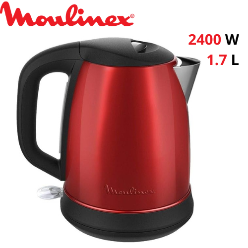 Bouilloire Electrique Sans Fil En Inox 2400W 1.7L avec Filtre Amovible - Moulinex Subito Select BY550510