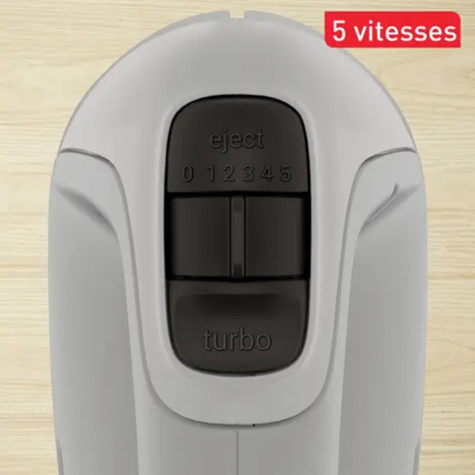 خلاط يدوي كهربائي 450 واط بخمس سرعات مع وظيفة توربو – Tefal HT450N10 - الصورة 2