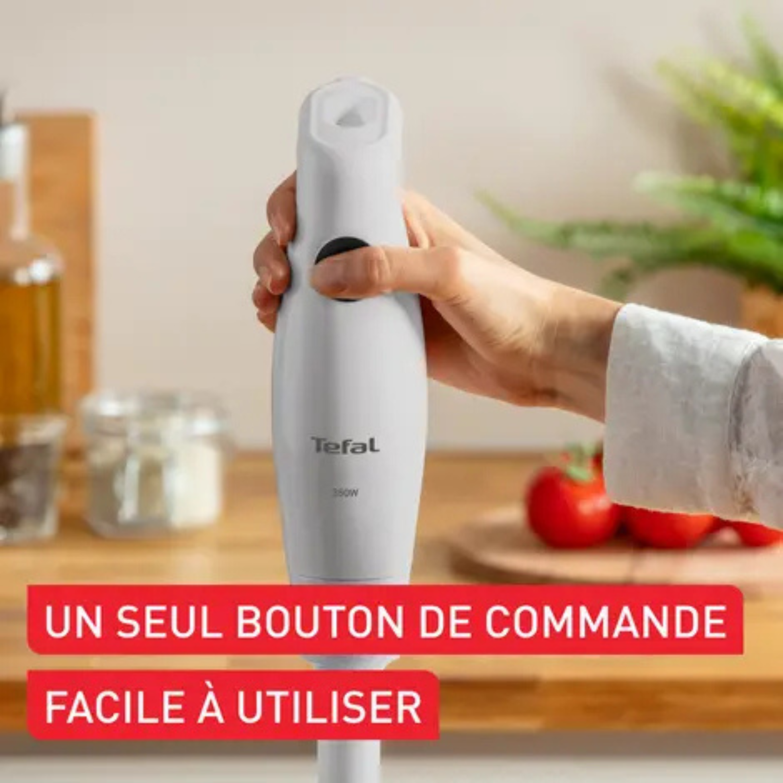 Bras Mixeur Plongeant 350W À Lames Inox Zelkrom Tefal HB12AN10 – Image 2
