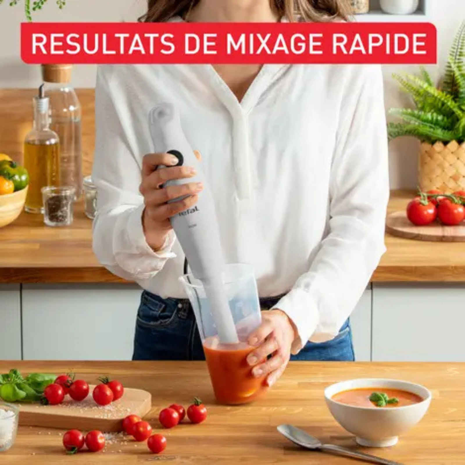 Bras Mixeur Plongeant 350W À Lames Inox Zelkrom Tefal HB12AN10 – Image 5