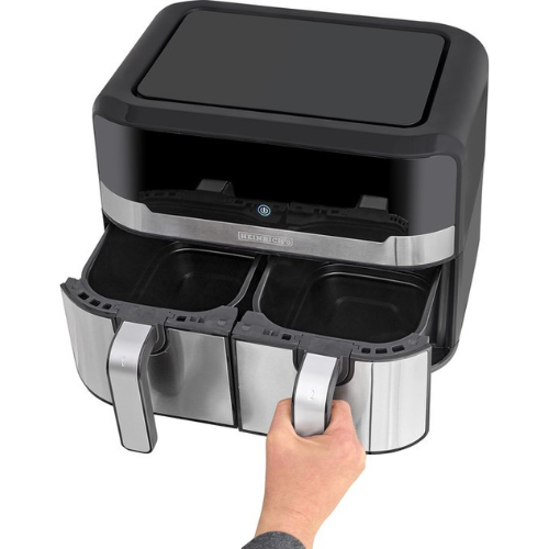 Friteuse Sans Huile Air Fryer 2400W 9L Double Bacs avec 9 Programmes Heinrich's HFR 8214 – Image 5