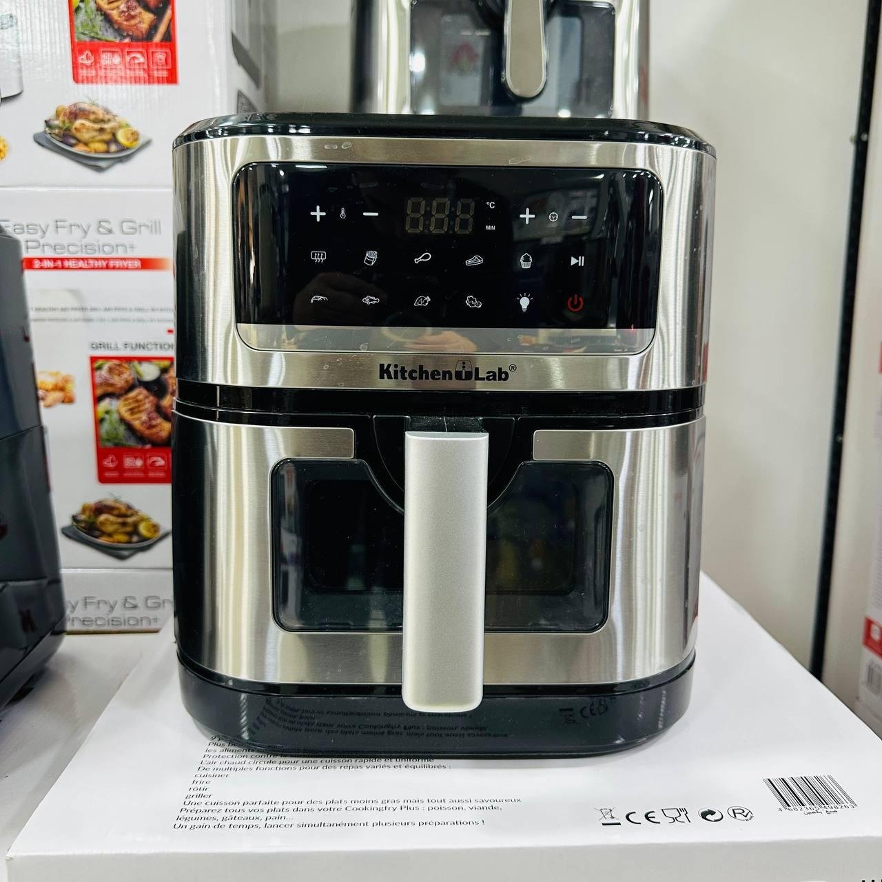 مقلاة هوائية بدون زيت مع شواية 6.7 لتر 1800 واط مع 9 برامج – KitchenLab KL‑562DW‑4 - الصورة 2