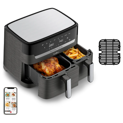 Friteuse Air Fryer Sans Huile 8.3L 2700W 8 Programmes Moulinex Dual Easy Fry & Grill XXL EZ905B20 – Image 7