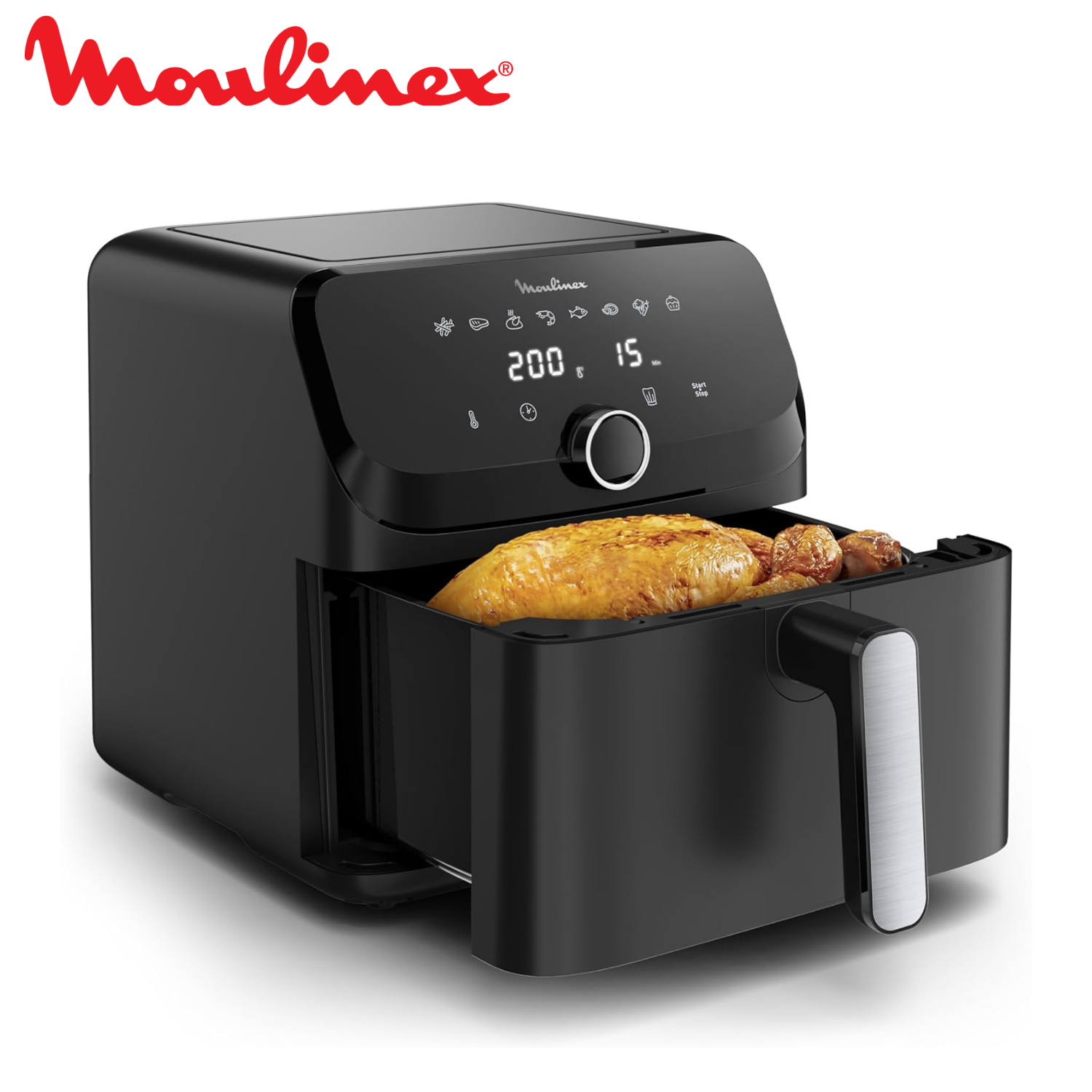 Friteuse Air Fryer sans huile 7.5L 2020W 8 Programmes Moulinex Easy Fry mega EZ8558F0