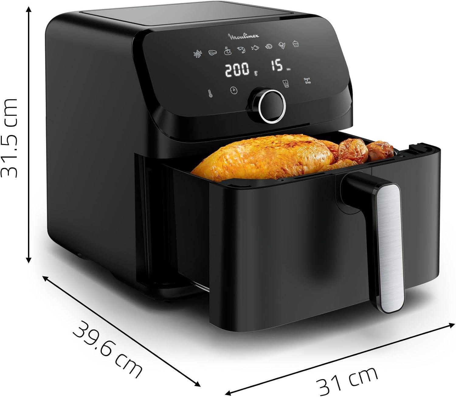 Friteuse Air Fryer sans huile 7.5L 2020W 8 Programmes Moulinex Easy Fry mega EZ8558F0 – Image 7