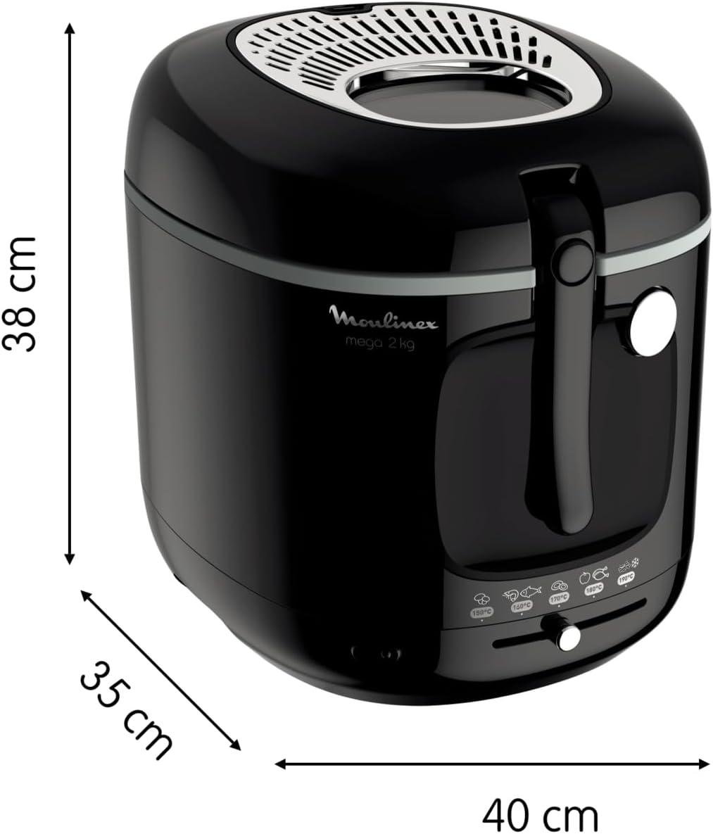 Friteuse à Huile 3.3L 1800W avec Panier 2KG Mega - Moulinex AM480870 – Image 7