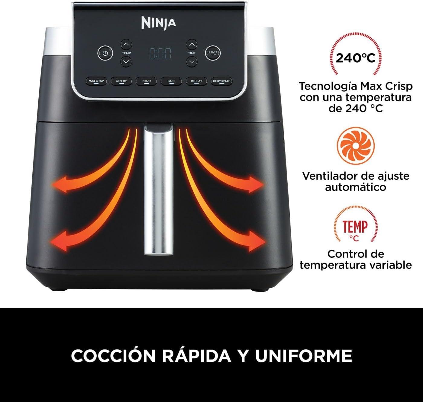 Friteuse Air Fryer sans huile 6.2L 2000W À Air 6 Programmes Ninja Max Pro AF180EU – Image 5