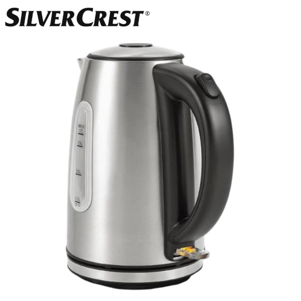 Bouilloire Electrique Sans Fil En Inox 1.7 L 2200 W - SilverCrest KE01402IB-GS