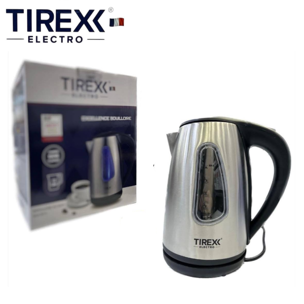 Bouilloire Electrique Sans Fil En Inox 1.8 L 2200 W - Tirexx BLR 50 S
