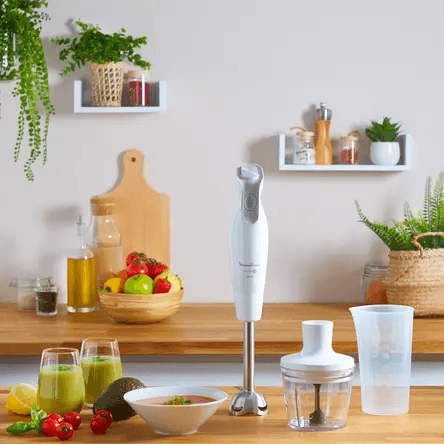 خلاط يدوي 2 في 1 بقوة 600 واط مع مفرمة وكأس قياس Moulinex Dailychef DD552110. - الصورة 3