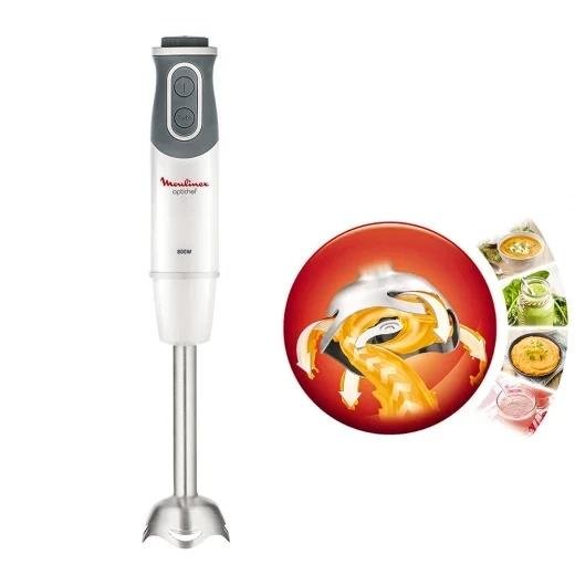 Bras Mixeur Plongeant 3en1 800W 10 Vitesses avec 3 Accessoires Moulinex optichef DD642110 – Image 3