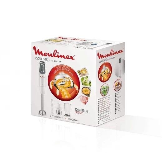 Bras Mixeur Plongeant 3en1 800W 10 Vitesses avec 3 Accessoires Moulinex optichef DD642110 – Image 6