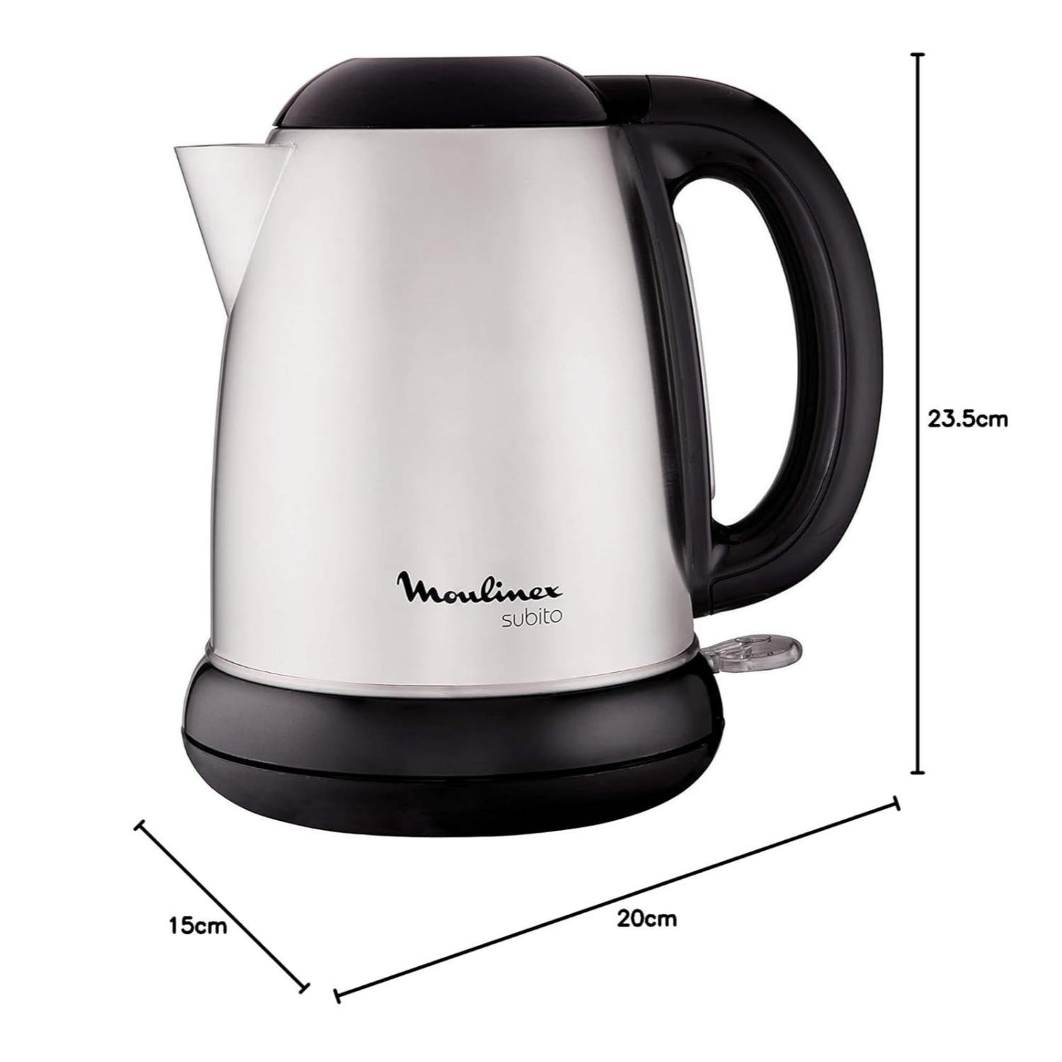 Bouilloire Électrique Sans Fil En Inox 1.7L 2400W Avec Filtre Amovible - Moulinex Subito Select BY540D10 – Image 6