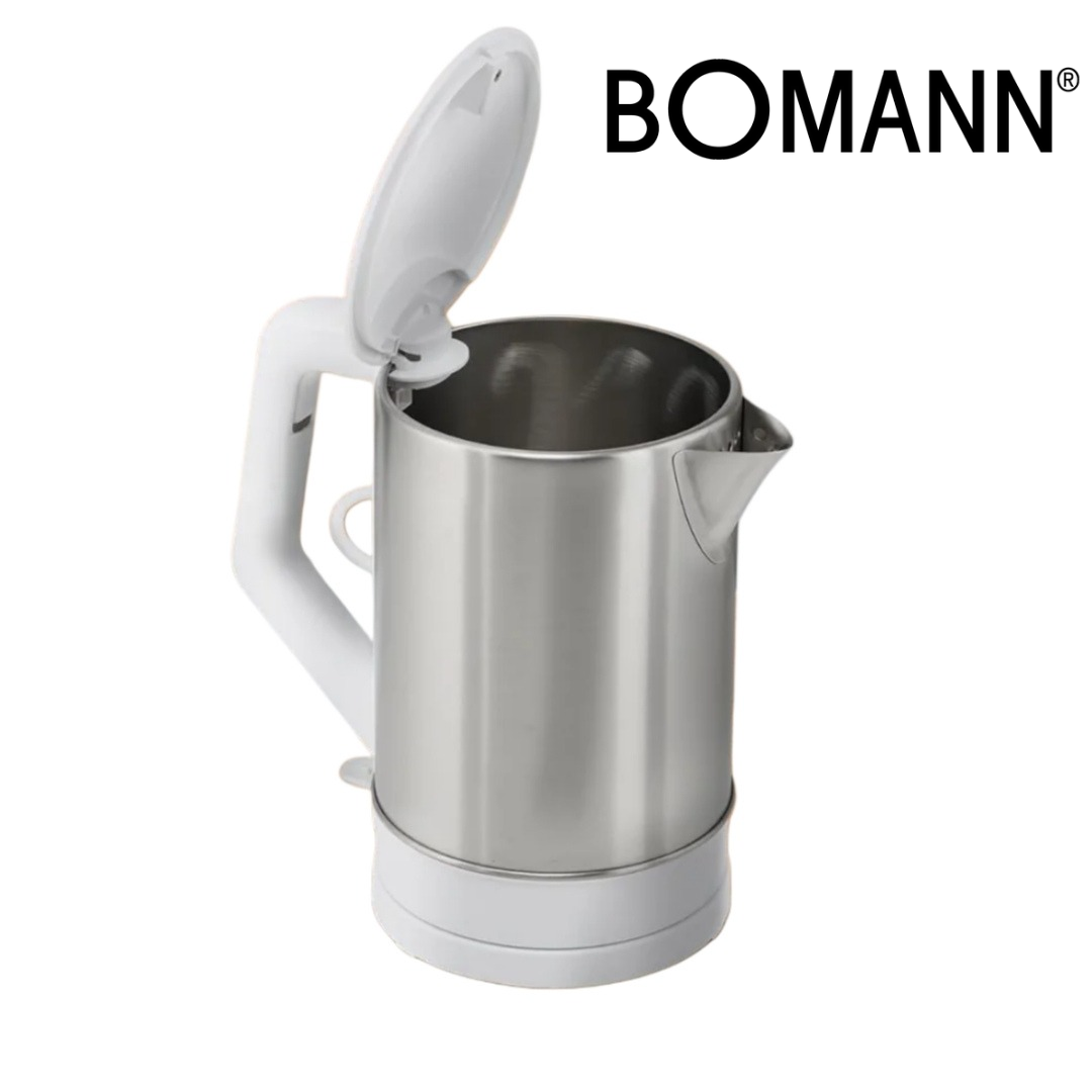 Bouilloire Électrique Sans Fil En Inox 1.5L 2200W - Bomann WKS 3002 CB – Image 4