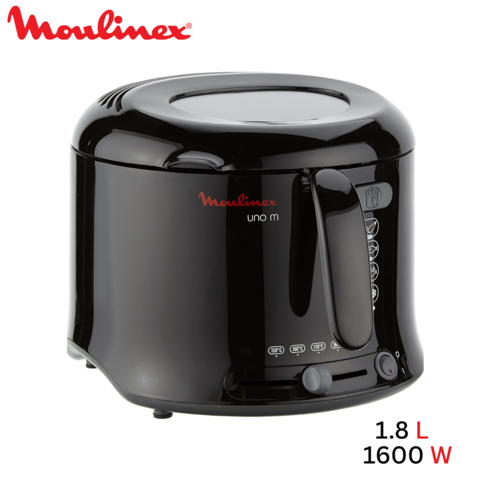 Friteuse Électrique a huile 1.8L 1600W 1KG Avec Thermostat Réglable Et Hublot - Moulinex UNO M AF125810