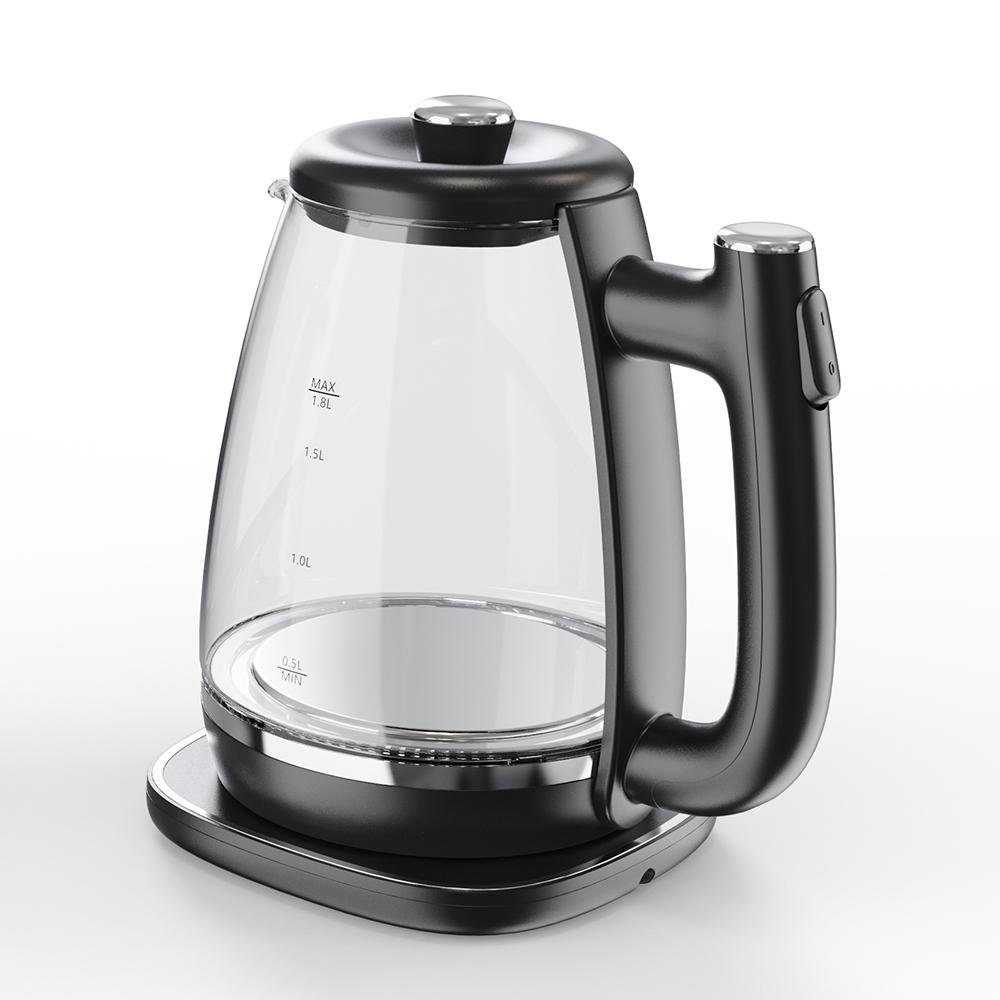 Bouilloire Électrique Sans Fil En Verre 1500W 1.8L - KitchenLab KT-EK002 – Image 2