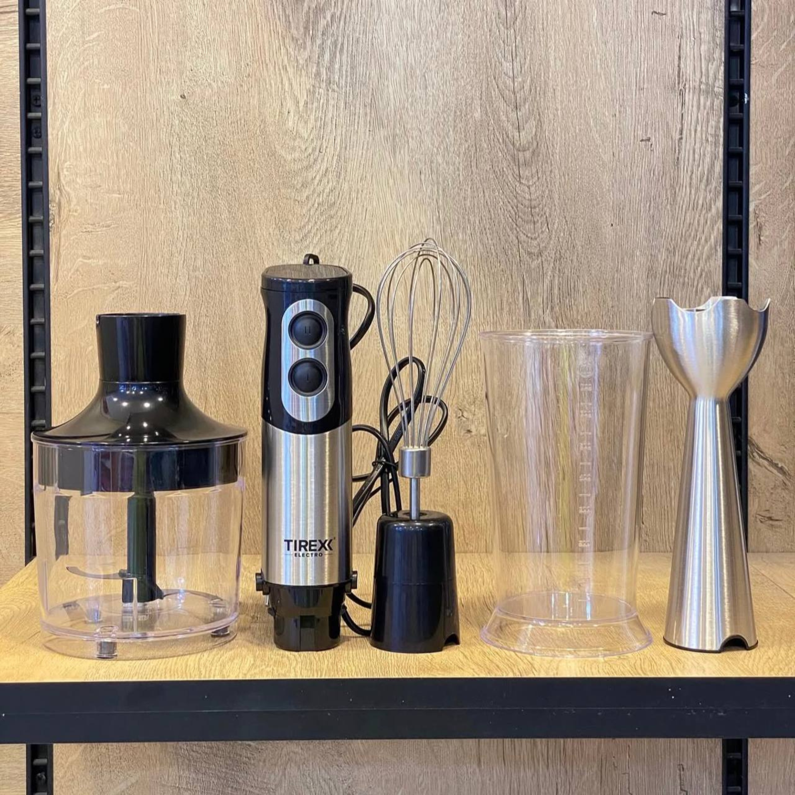 Bras Mixeur Inox 3EN1 Multifonction 600W Avec Hachoir Et Fouet - Tirexx BTX 800 – Image 2