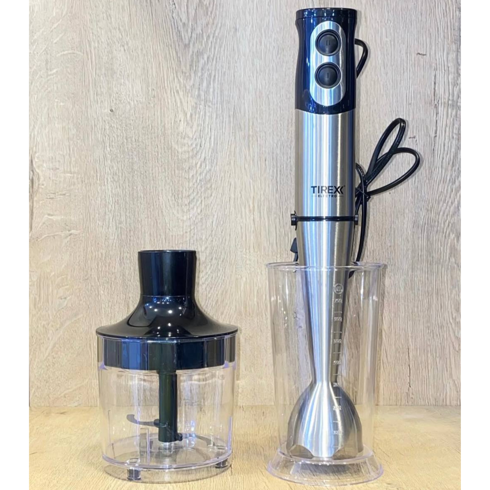 Bras Mixeur Inox 3EN1 Multifonction 600W Avec Hachoir Et Fouet - Tirexx BTX 800 – Image 5