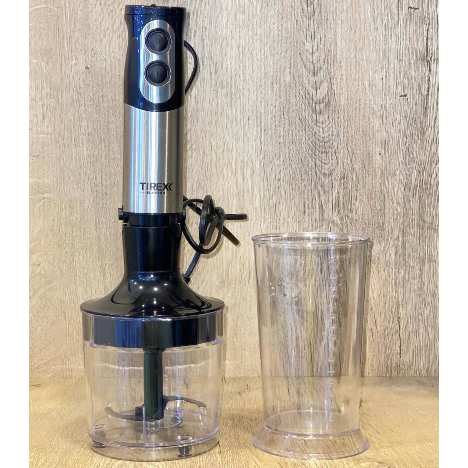 Bras Mixeur Inox 3EN1 Multifonction 600W Avec Hachoir Et Fouet - Tirexx BTX 800 – Image 4