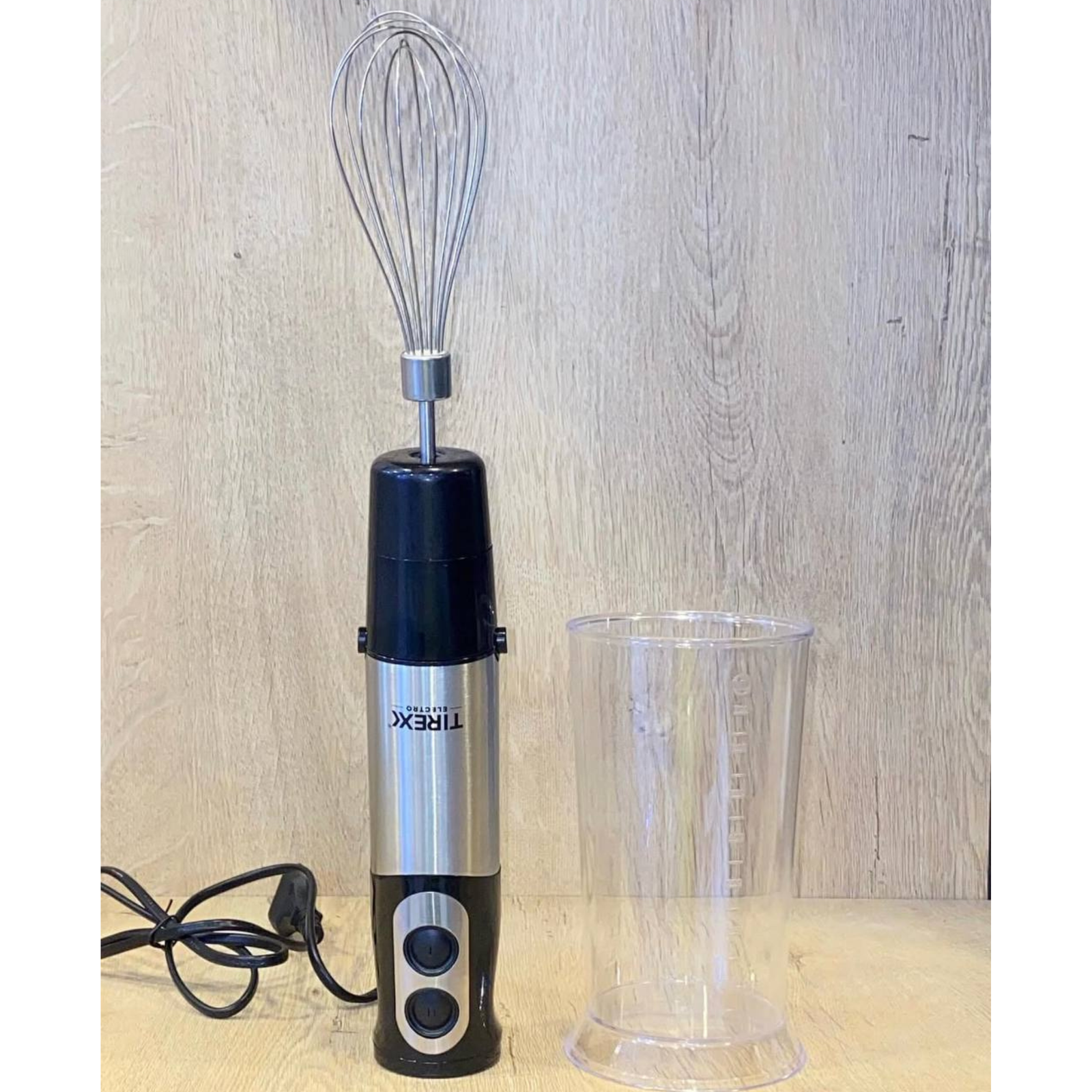 Bras Mixeur Inox 3EN1 Multifonction 600W Avec Hachoir Et Fouet - Tirexx BTX 800 – Image 3