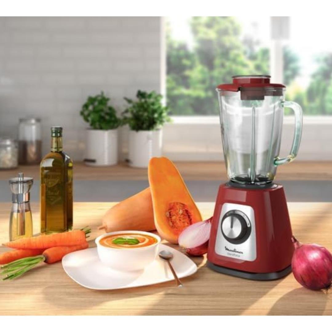 خلاط كهربائي 800 واط بسعة 1.75 لتر زجاجي – سرعتان + وظيفة سحق الثلج – Moulinex Blendforce LM430510 - الصورة 5