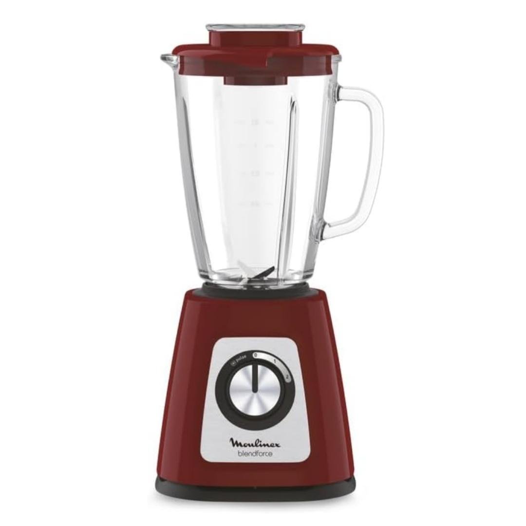 خلاط كهربائي 800 واط بسعة 1.75 لتر زجاجي – سرعتان + وظيفة سحق الثلج – Moulinex Blendforce LM430510 - الصورة 2