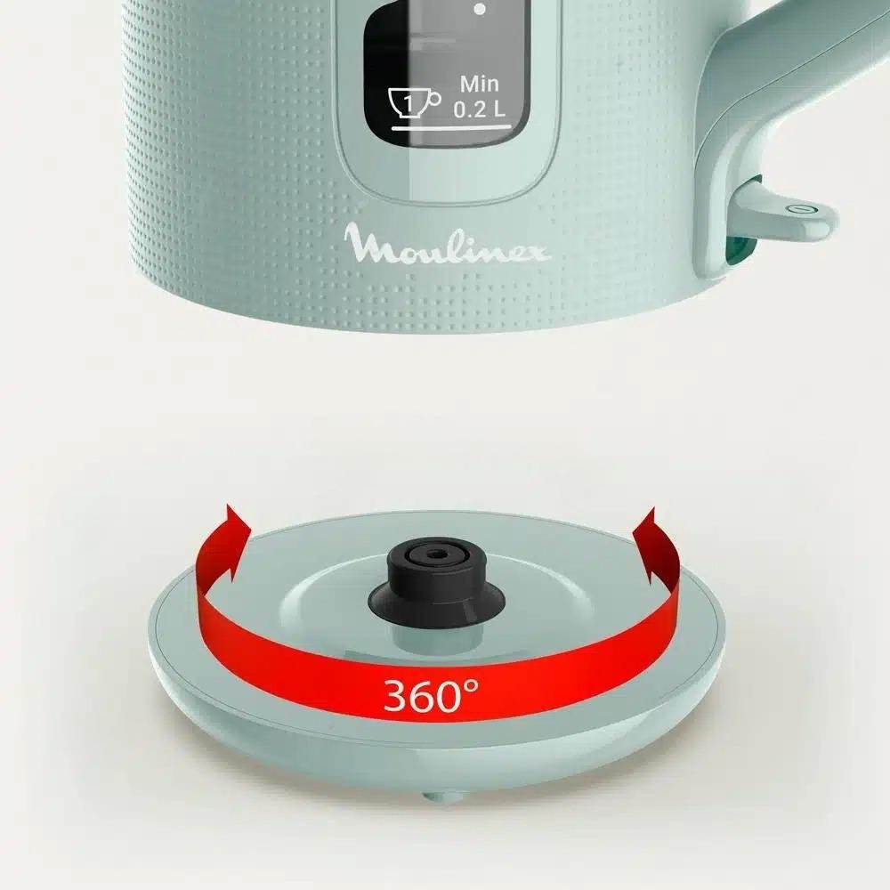 Bouilloire Électrique Sans Fil 1.7L 2400W Avec Filtre Anticalcaire Amovible - Moulinex Morning Plus BY2M1310 – Image 5