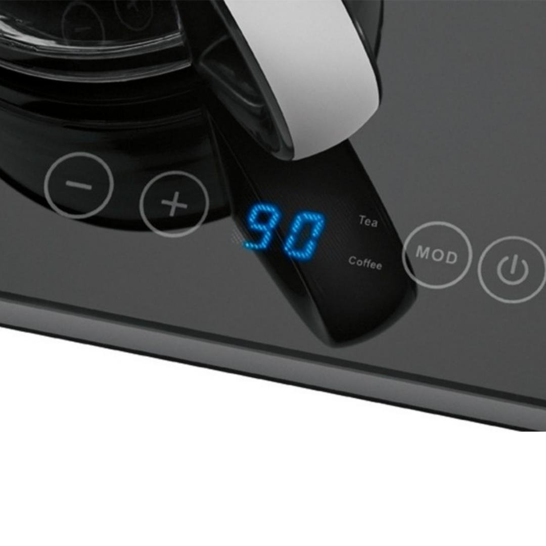 محطة شاي وقهوة 3 في 1 – 2200 واط مع غلاية 1.7 لتر وإبريق 0.8 لتر من الزجاج – تحكم باللمس وضبط درجة الحرارة – Proficook PC-TKS 1056 - الصورة 7