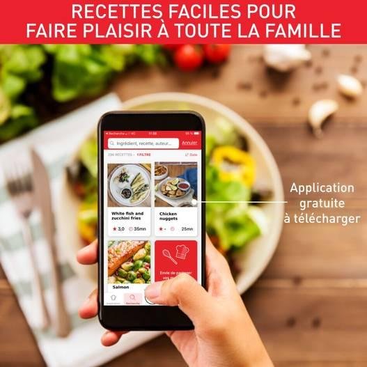 مقلاة هوائية 2 في 1 بدون زيت سعة 6.5 لتر 1830 واط 8 برامج – من الفولاذ المقاوم للصدأ – Moulinex Easy Fry & Grill XXL EZ801D10 - الصورة 8