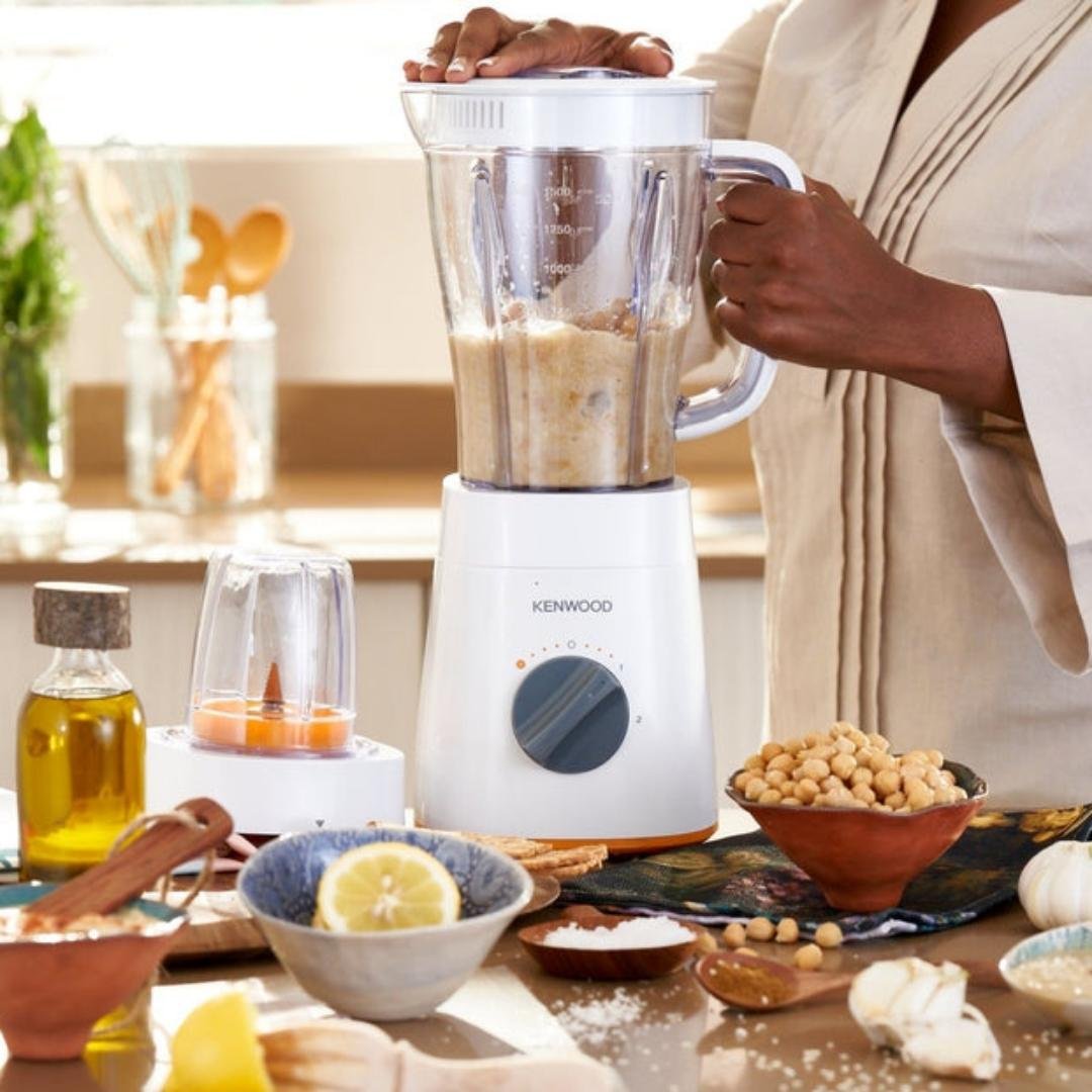 خلاط كهربائي 500 واط بسعة 2 لتر مع مفرمة ومطحنة – سرعتان + توربو مع وظيفة سحق الثلج – Kenwood BLP15 - الصورة 6