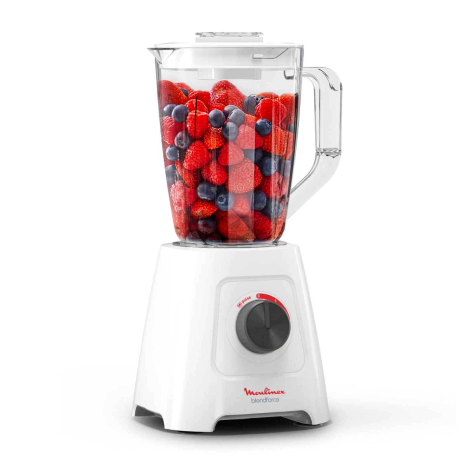 Blender Mixeur Electrique 600W 2 Litres 2 Vitesses et turbo - 4 Lames Avec Système Smart Lock - Moulinex Blendforce LM420110 – Image 2