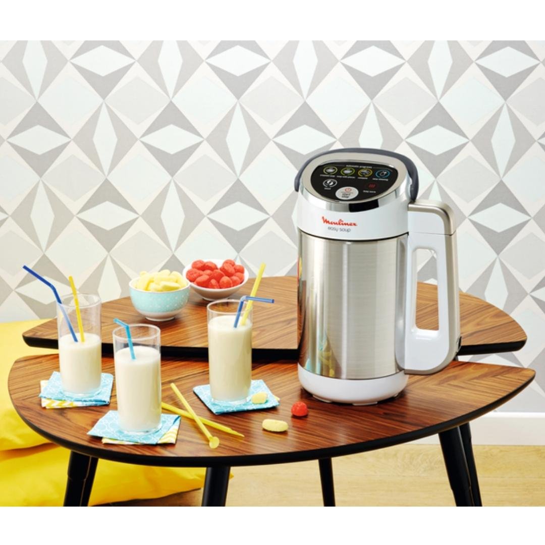 Blender Mixeur À Soupe Chauffant 1000W 1.2L avec 5 Programmes INOX - Moulinex EasySoup LM841B10 – Image 5