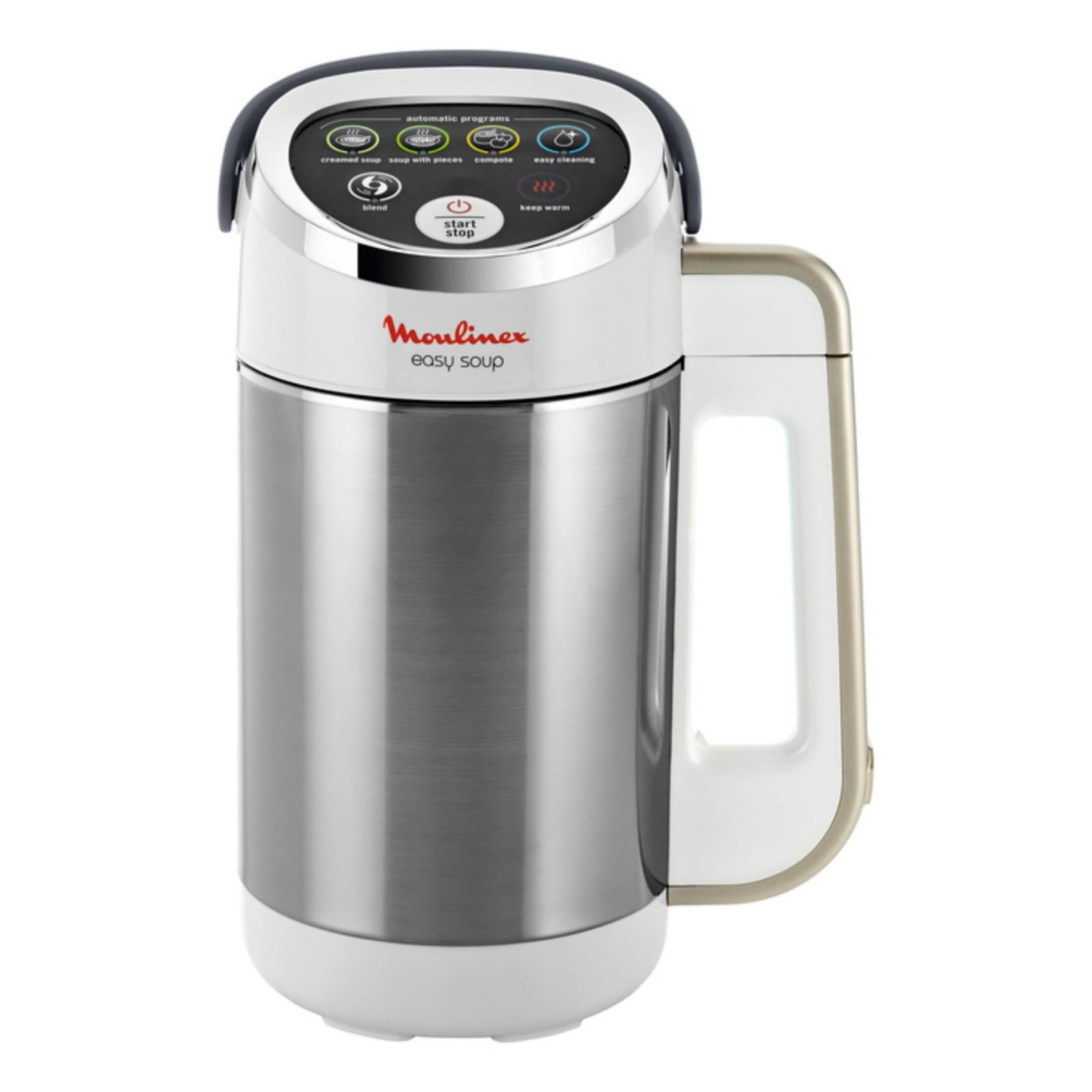 Blender Mixeur À Soupe Chauffant 1000W 1.2L avec 5 Programmes INOX - Moulinex EasySoup LM841B10 – Image 2